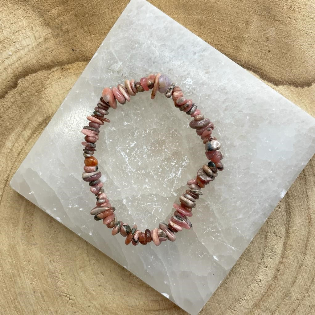 Pulseira Rodonite | em dois formatos diferentes