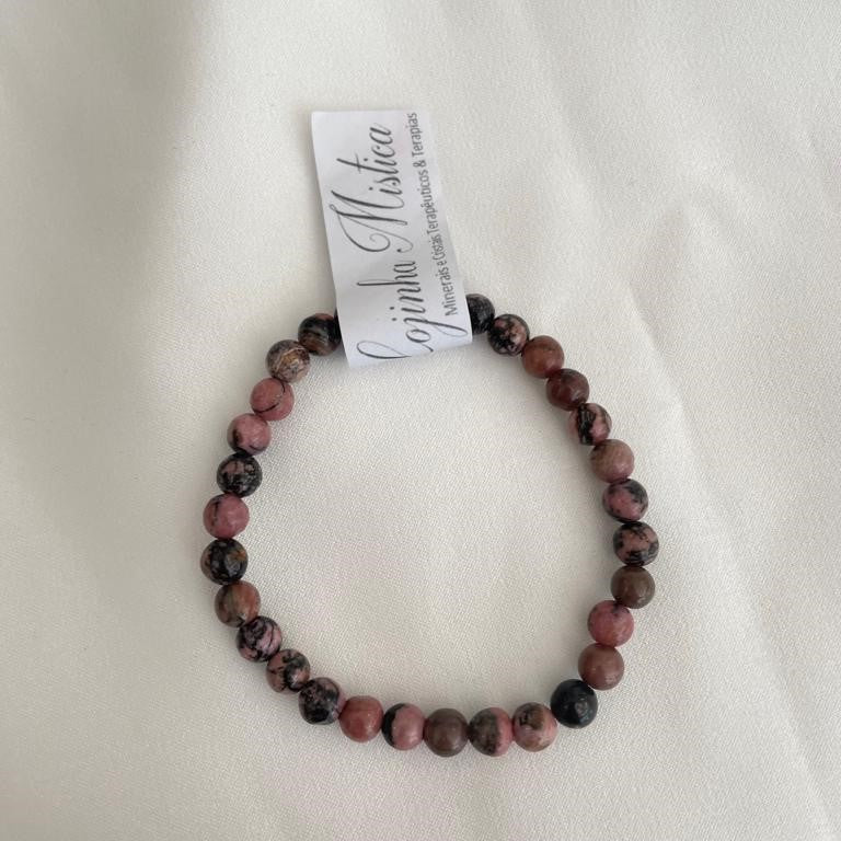 Pulseira Rodonite | em dois formatos diferentes