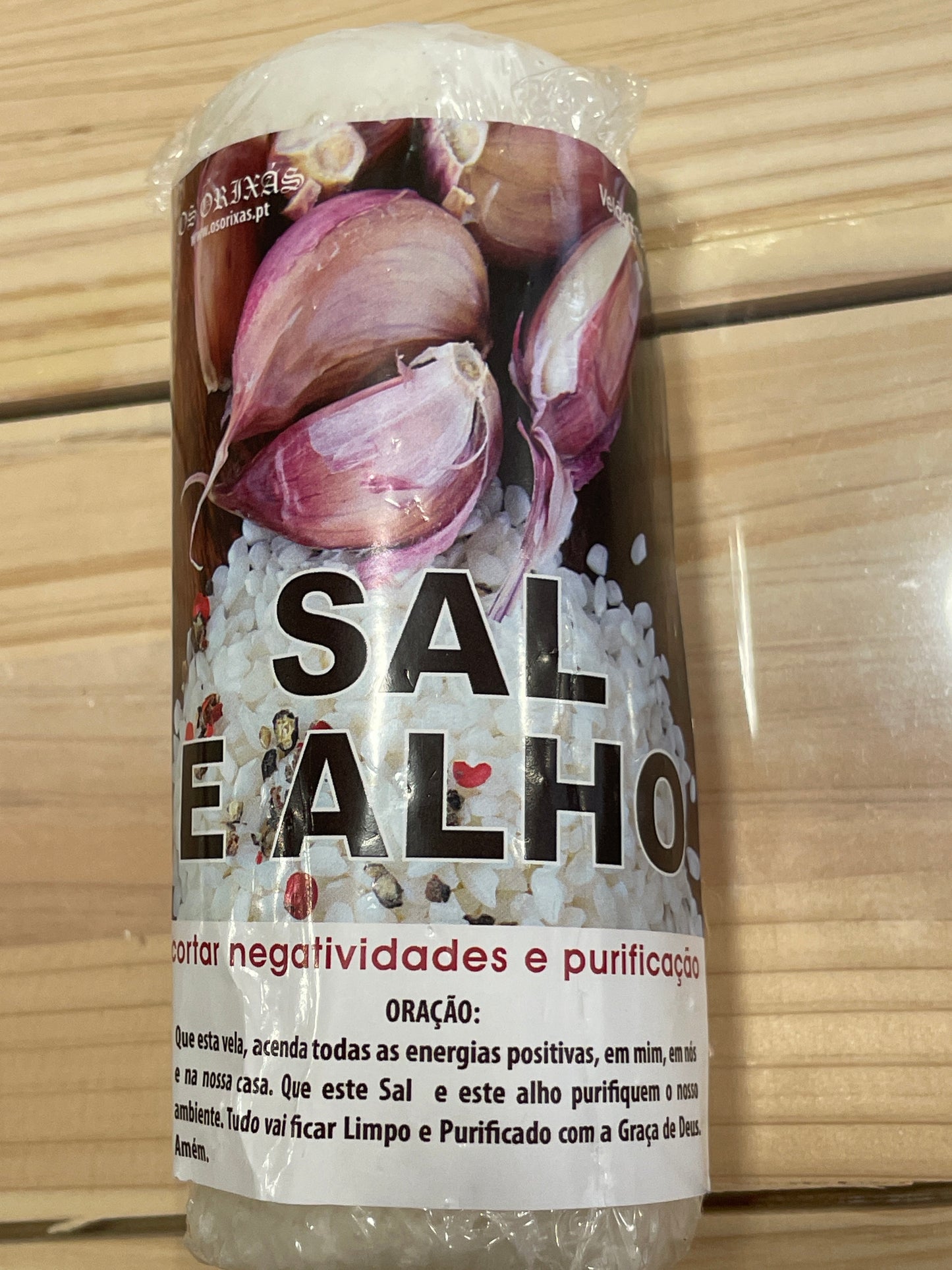 Vela de sal e alho