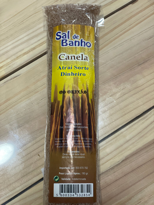 Banho de sal e Canela