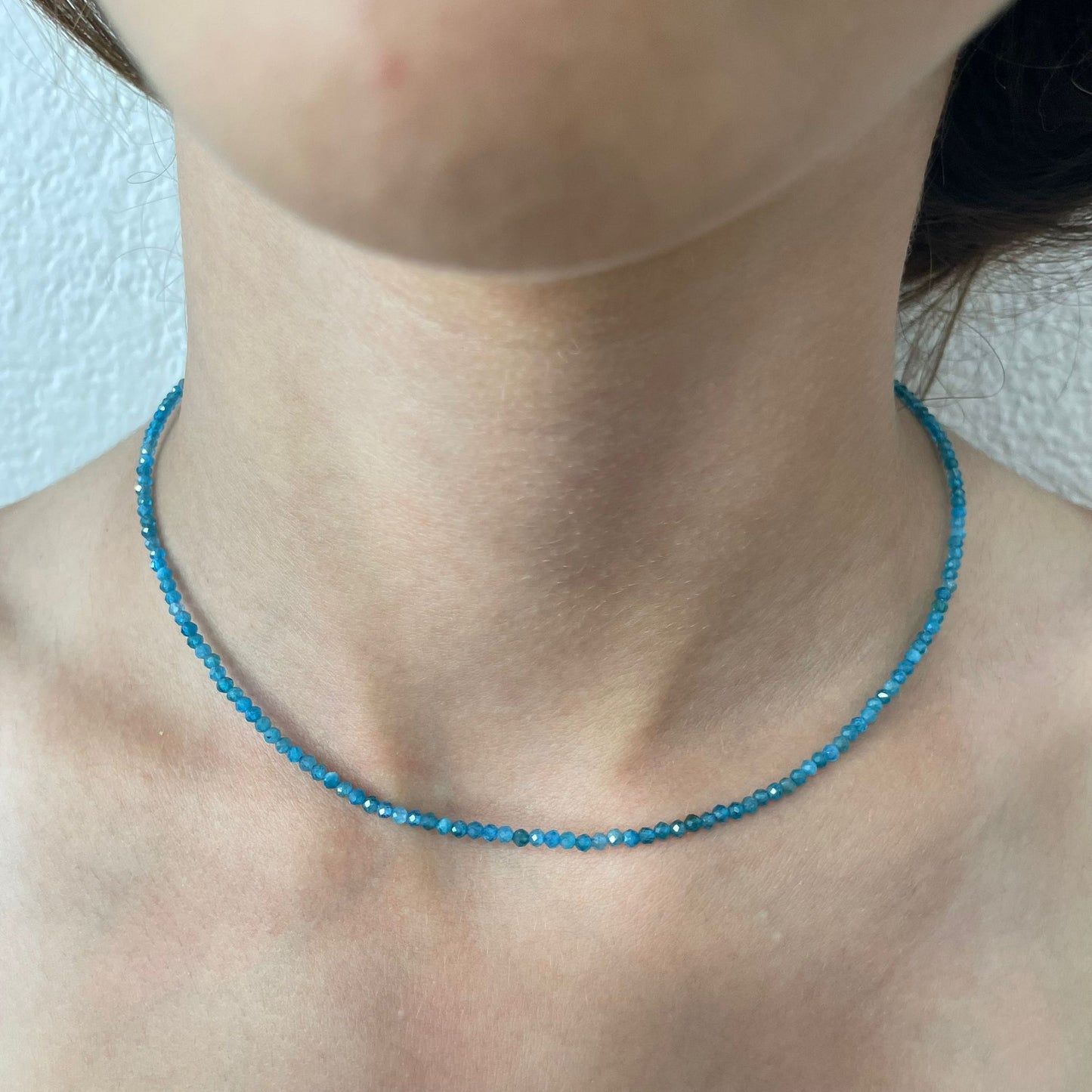 Fio Apatite Azul | gargantilha