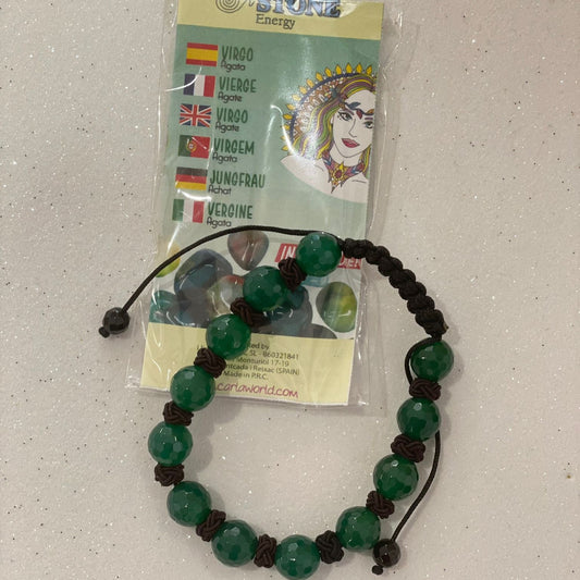 Pulseira do Signo Virgem | Ágata Verde